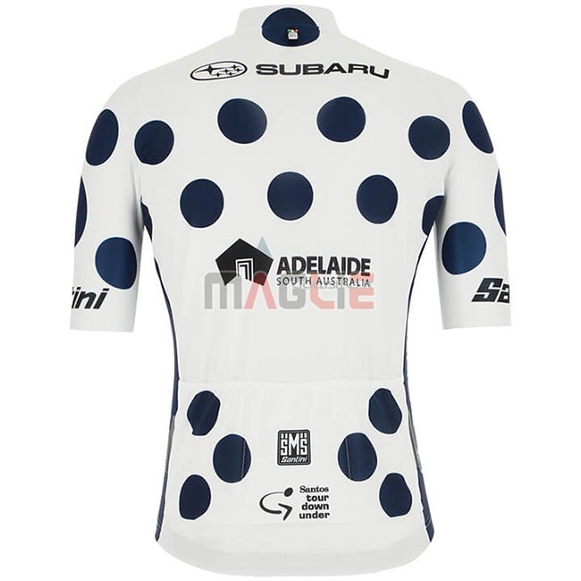 Maglia Tour Down Under Manica Corta 2019 Blu Bianco